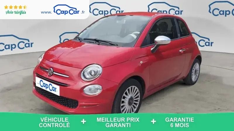 Rouge Utilisé 2017 Fiat 500 Mirror Citadine | 9 990 € (Bon prix) - Image 1/4