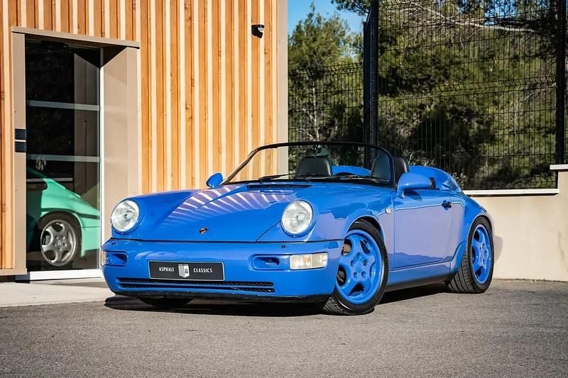 Bleu Occasion 1993 Porsche 964 Cabriolet | 229 900 € - Image 1/4