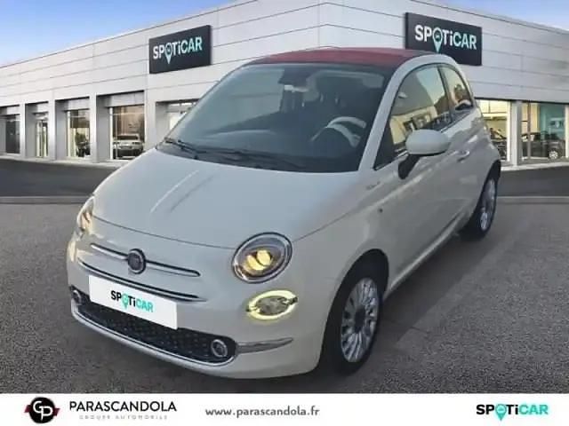 Bossa nova white pastel Occasion 2023 Fiat 500C Dolcevita Cabriolet | 14 990 € (Prix juste) - Image 1/4