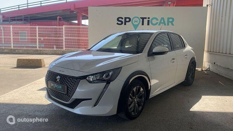 Blanc Utilisé 2021 Peugeot e-208 Allure Citadine | 14 999 € (Prix juste) - Image 1/4