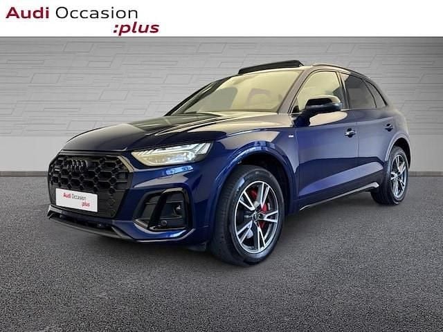 Bleu navarre métallisé Utilisé 2023 Audi Q5 S-Line SUV | 51 900 € (Bon prix) - Image 1/4