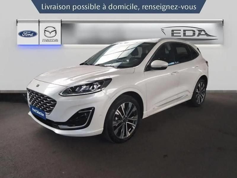 Blanc Utilisé 2022 Ford Kuga Vignale SUV | 27 900 € (Prix juste) - Image 1/4