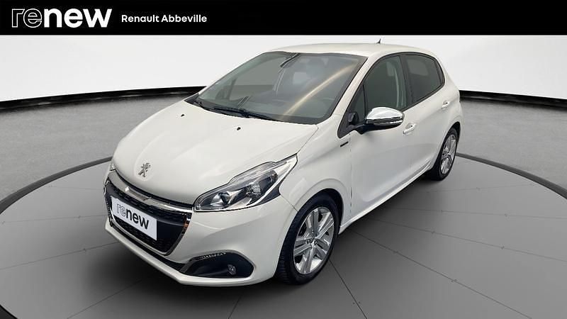 Blanc Utilisé 2019 Peugeot 208 Signature Sky Citadine | 7 990 € - Image 1/4