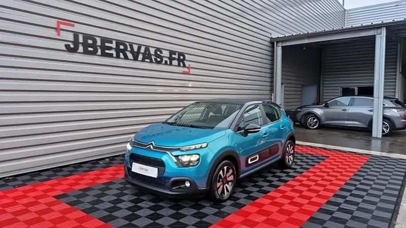 Bleu Utilisé 2021 Citroën C3 PureTech Citadine | 10 990 € (Prix juste) - Image 1/4