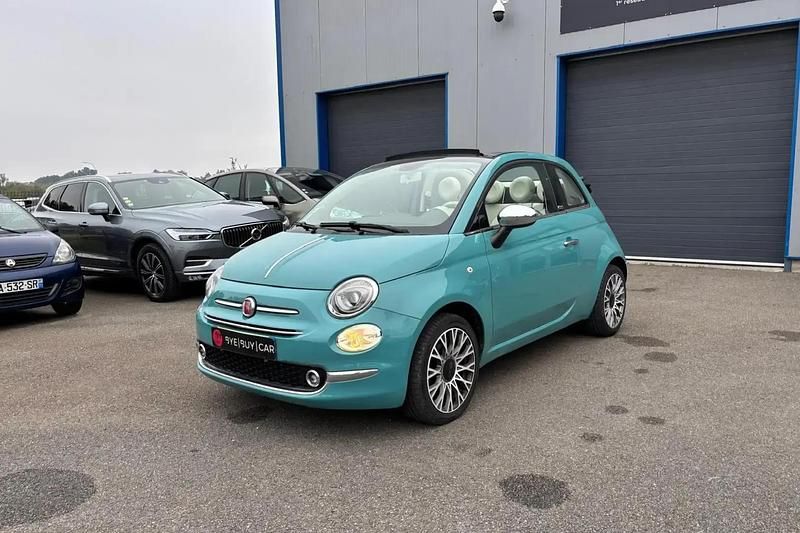 Vert Utilisé 2018 Fiat 500 Cabriolet | 10 990 € (Prix juste) - Image 1/4