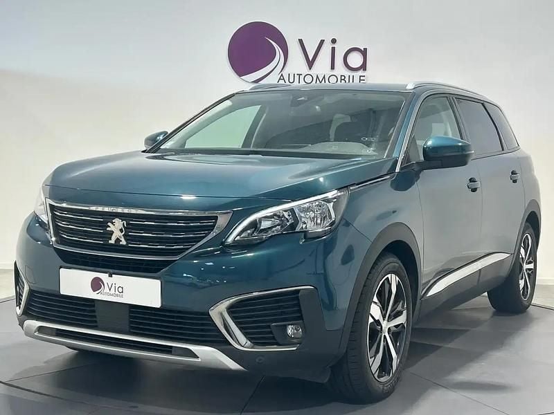 Bleu Utilisé 2018 Peugeot 5008 Allure Monospace | 16 990 € (Prix juste) - Image 1/4