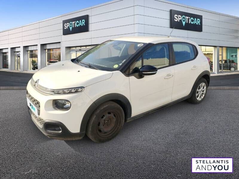 Blanc Utilisé 2018 Citroën C3 Feel Citadine | 7 490 € - Image 1/4