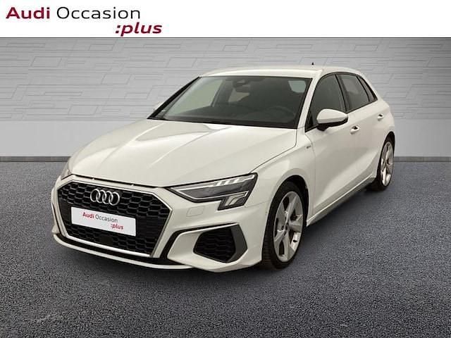 Blanc ibis Occasion 2023 Audi A3 S-Line | 27 932 € (Bon prix) - Image 1/4