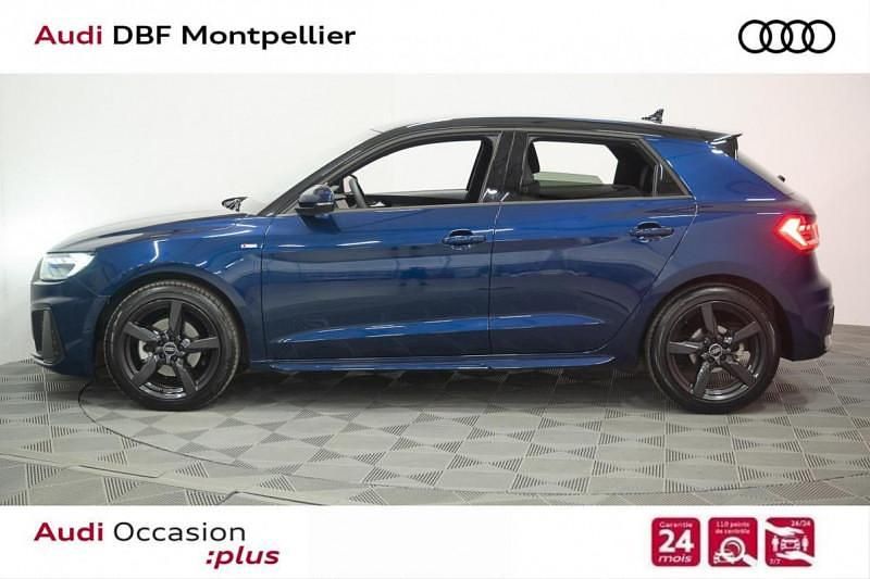 Occasion Audi A1 Sportback S-Line 150 ch (110 kW) 2024 Bleu navarre métallisé noir mythe métallisé Citadine