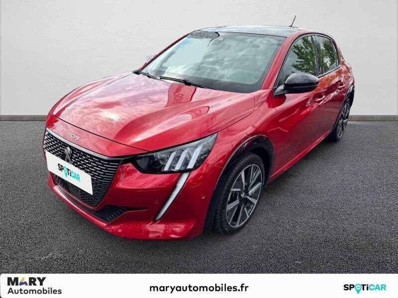 Rouge Utilisé 2021 Peugeot 208 GT Citadine | 16 990 € (Prix juste) - Image 1/4