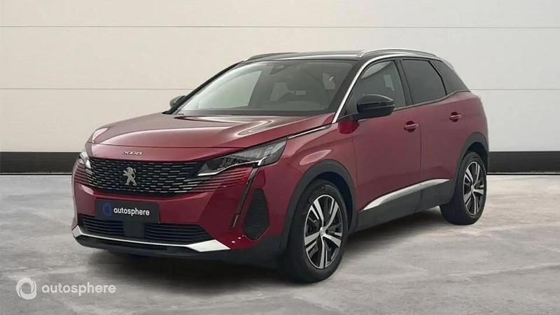 Rouge Utilisé 2021 Peugeot 3008 Allure SUV | 20 999 € (Prix juste) - Image 1/4