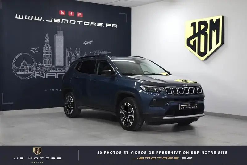 Bleu Utilisé 2023 Jeep Compass Limited SUV | 22 950 € (Bon prix) - Image 1/4