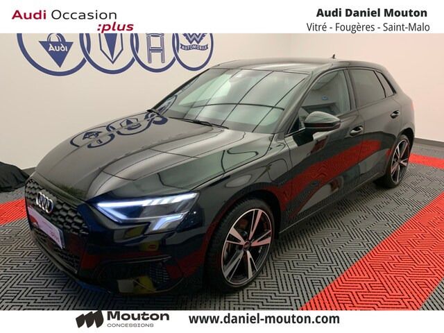 Noir mythe métallisé Utilisé 2024 Audi A3 Sportback e-tron Advanced Berline | 40 900 € (Prix cher) - Image 1/4
