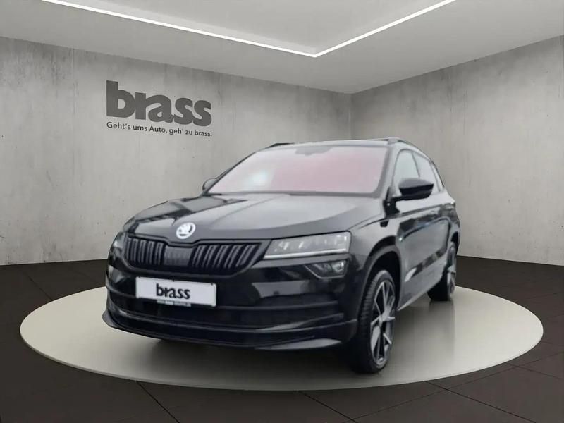 Noir Occasion 2022 Skoda Karoq SportLine SUV | 26 450 € (Super prix) - Image 1/4