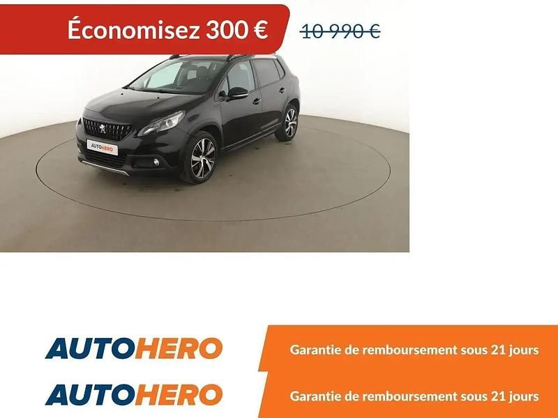 Noir Utilisé 2017 Peugeot 2008 GT-line SUV | 10 390 € (Prix juste) - Image 1/2