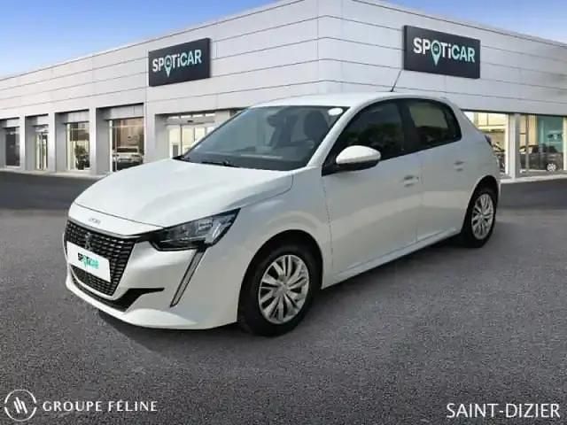 Blanc Utilisé 2021 Peugeot 208 Active Citadine | 12 760 € (Prix juste) - Image 1/4