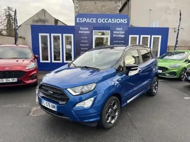 Bleu lighthning Occasion 2019 Ford Ecosport ST-Line SUV | 12 999 € (Prix juste) - Image 1/4