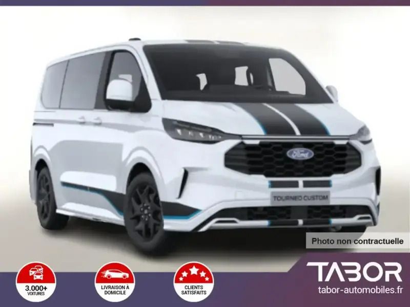 Blanc Nouvelle 2025 Ford Tourneo Custom Sport Monospace | 56 862 € (Prix assez cher) - Image 1/4
