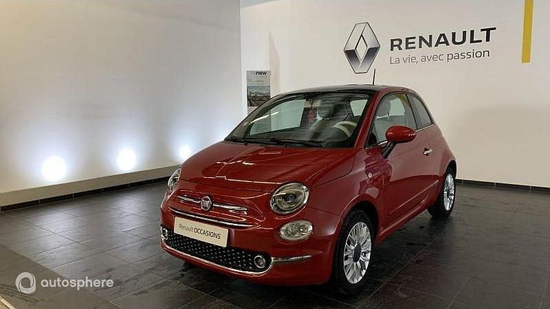 Bleu Utilisé 2016 Fiat 500 Lounge Berline | 7 899 € (Prix juste) - Image 1/4