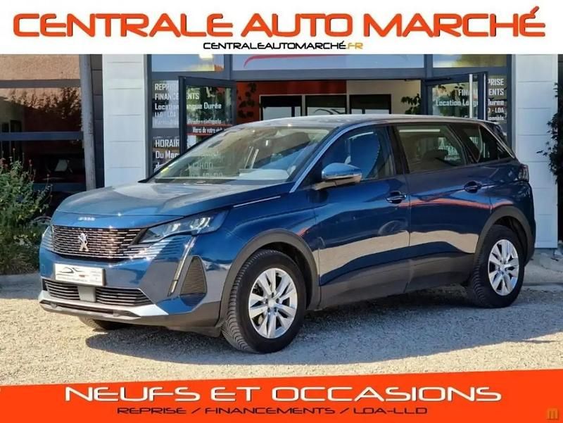 Bleu Occasion 2021 Peugeot 5008 Business-Line Monospace | 20 790 € (Bon prix) - Image 1/4