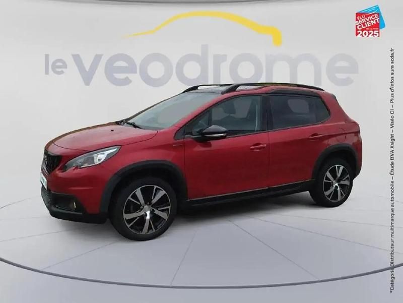Rouge Utilisé 2019 Peugeot 2008 GT-line SUV | 13 999 € (Bon prix) - Image 1/4