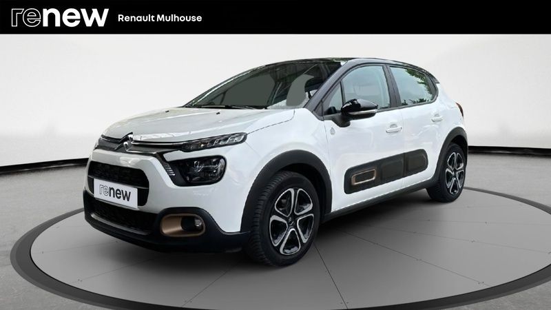 Blanc Utilisé 2023 Citroën C3 PureTech Citadine | 11 499 € (Prix juste) - Image 1/4