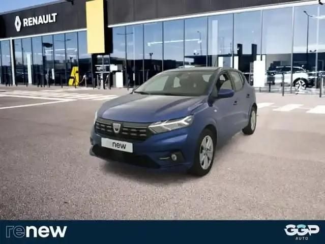 Bleu Occasion 2021 Dacia Sandero Comfort Berline | 13 899 € (Prix juste) - Image 1/4