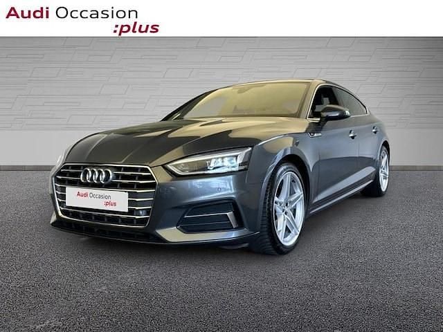 Gris daytona nacré Utilisé 2018 Audi A5 Sportback S-Line | 24 900 € (Prix juste) - Image 1/4