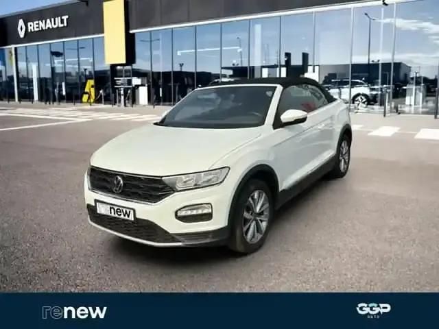 Pure white Occasion 2021 VW T-Roc Cabriolet Style Cabriolet | 21 990 € (Prix juste) - Image 1/4