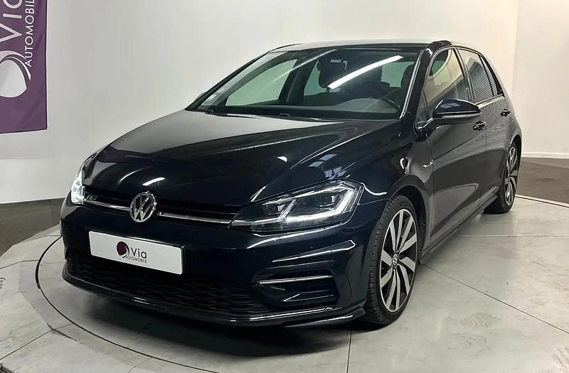 Noir Occasion 2019 VW Golf R-line Berline | 18 999 € (Bon prix) - Image 1/4