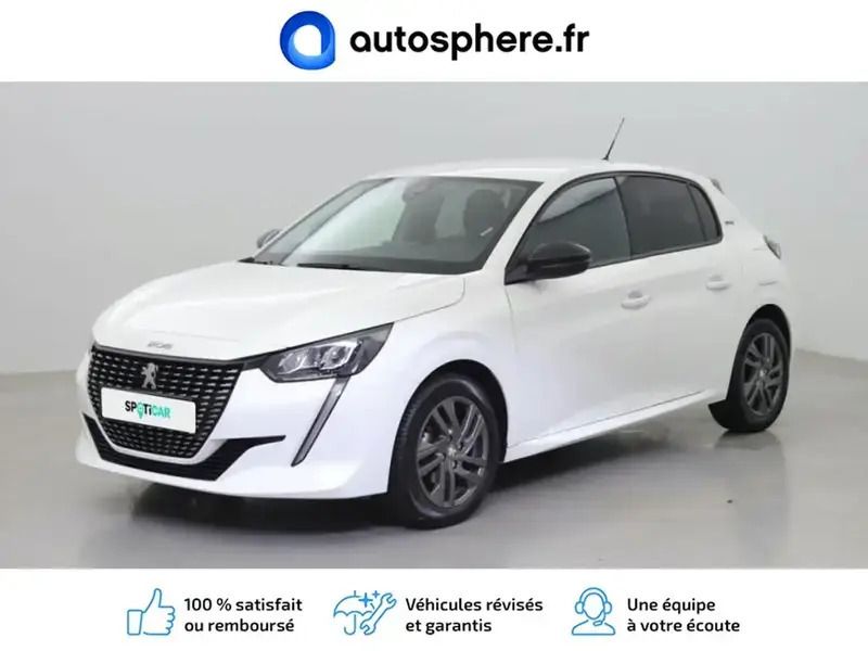 Blanc banquise (o) Utilisé 2022 Peugeot 208 Style Citadine | 11 999 € (Bon prix) - Image 1/4