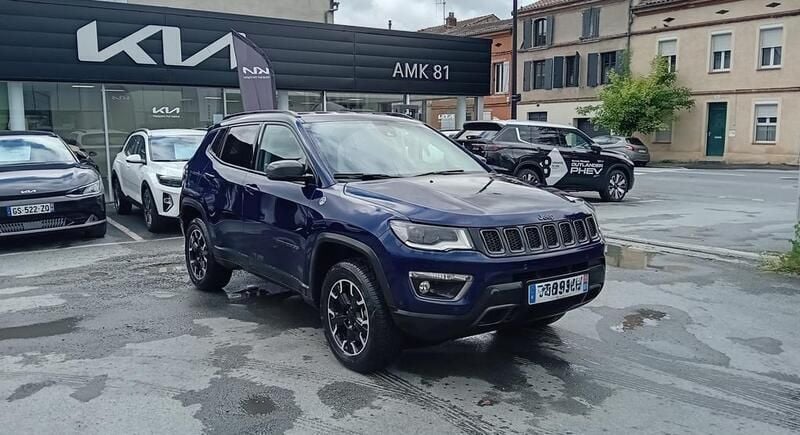 Bleu Utilisé 2020 Jeep Compass Trailhawk SUV | 17 421 € (Prix juste) - Image 1/3