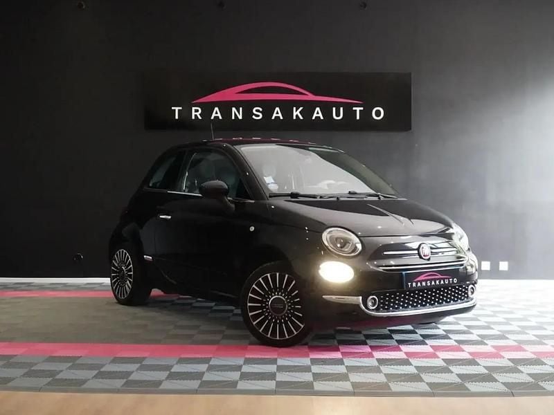 Noir Utilisé 2016 Fiat 500 Lounge Citadine | 7 990 € (Bon prix) - Image 1/4