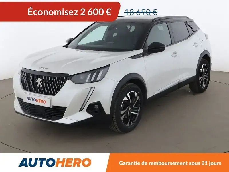 Blanc Utilisé 2021 Peugeot 2008 GT SUV | 16 090 € (Super prix) - Image 1/2