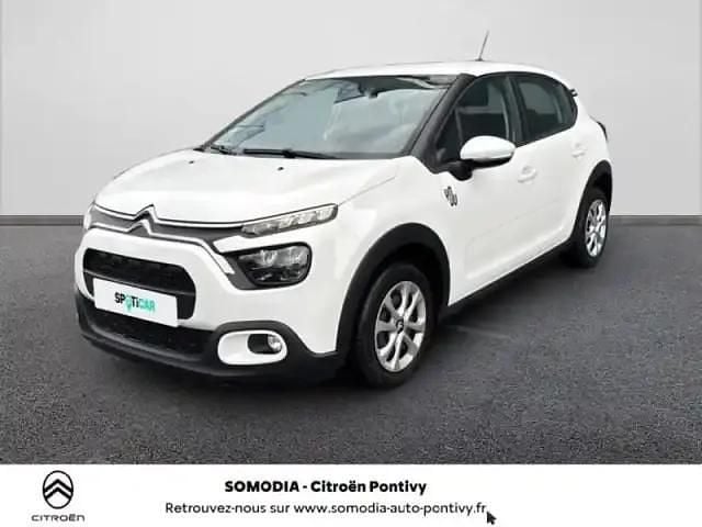 Blanc banquise (o) Occasion 2022 Citroën C3 PureTech Berline | 10 490 € (Bon prix) - Image 1/4
