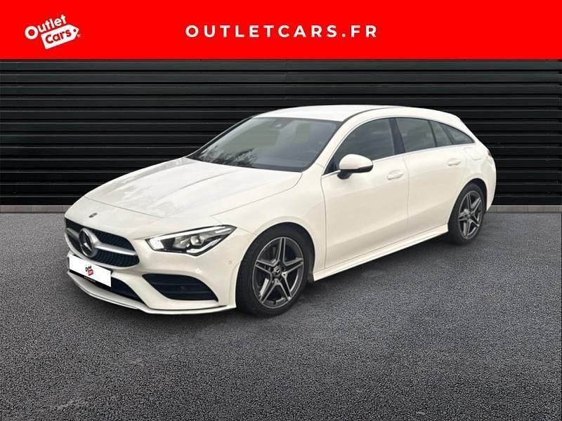 Blanc polaire Utilisé 2021 Mercedes CLA200 AMG line Break | 27 490 € (Bon prix) - Image 1/4