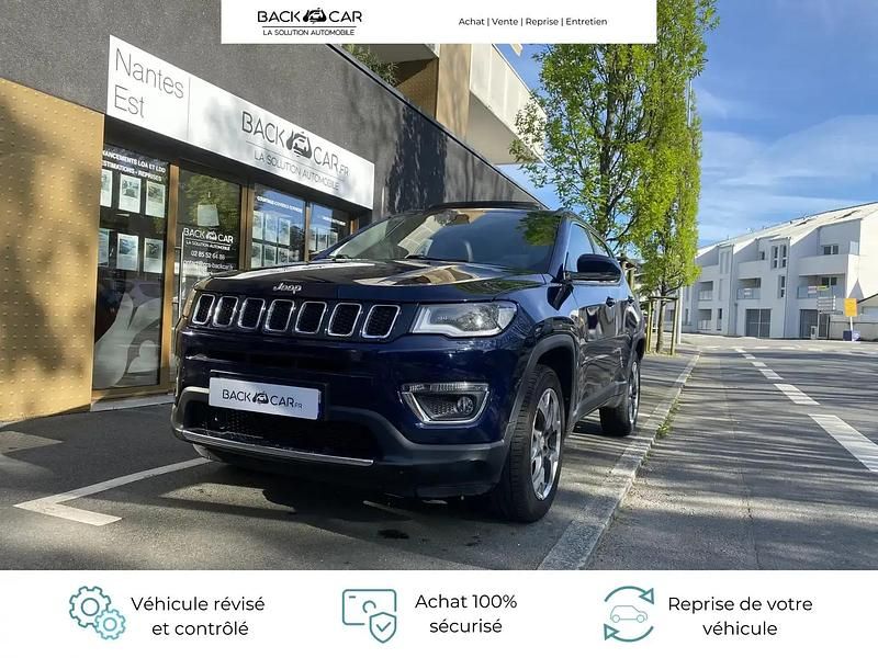Bleu Utilisé 2018 Jeep Compass Limited SUV | 14 990 € (Prix juste) - Image 1/4