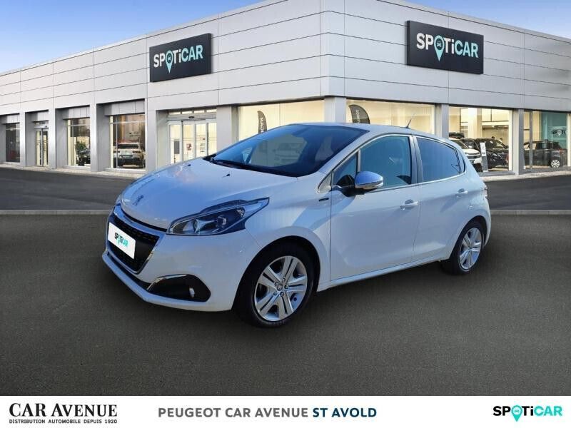 Blanc banquise Utilisé 2019 Peugeot 208 Signature Sky Citadine | 9 276 € (Prix juste) - Image 1/1