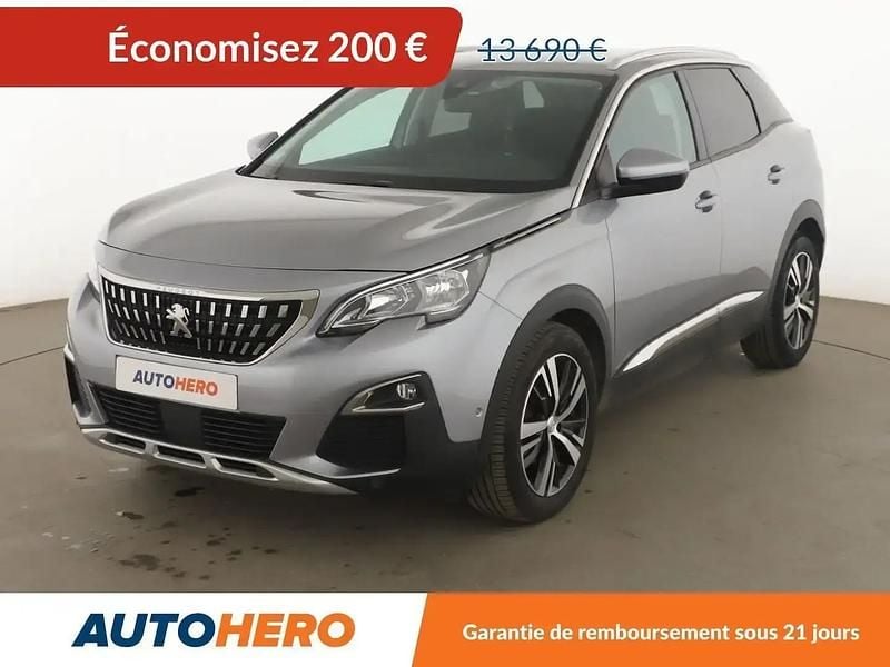 Gris Utilisé 2018 Peugeot 3008 Allure SUV | 13 490 € (Bon prix) - Image 1/2