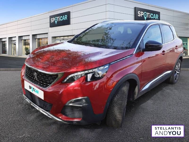 Rouge Utilisé 2019 Peugeot 3008 GT-line | 20 590 € (Prix juste) - Image 1/4