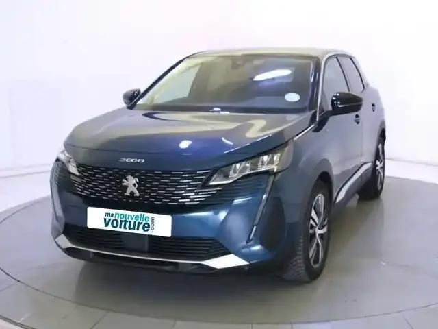 Bleu Utilisé 2021 Peugeot 3008 Allure SUV | 23 990 € (Prix juste) - Image 1/4