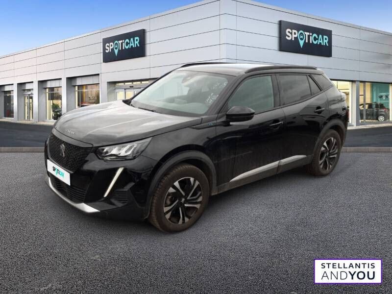 Noir Utilisé 2022 Peugeot e-2008 Allure SUV | 18 490 € (Prix juste) - Image 1/4
