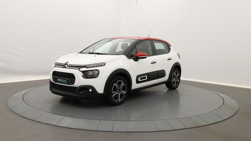 Blanc Utilisé 2022 Citroën C3 PureTech Citadine | 11 590 € (Prix juste) - Image 1/3