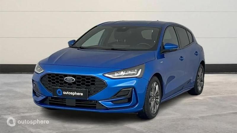 Bleu Utilisé 2022 Ford Focus ST-Line X Berline | 18 999 € (Prix assez cher) - Image 1/4