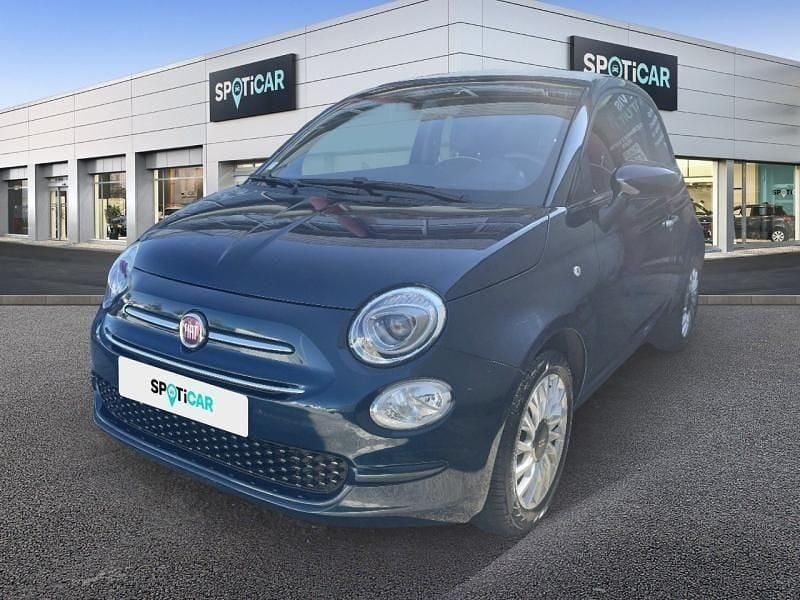 Epic blue métal Utilisé 2019 Fiat 500 Lounge Cabriolet | 14 990 € (Prix juste) - Image 1/4