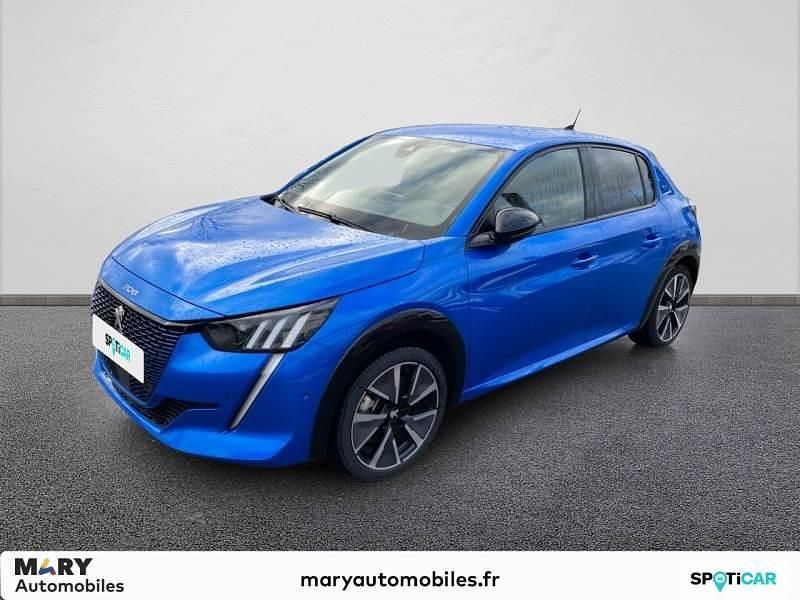 Bleue Occasion 2022 Peugeot e-208 GT Citadine | 20 990 € (Prix cher) - Image 1/4