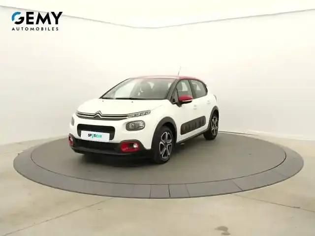 Blanc Utilisé 2019 Citroën C3 PureTech Berline | 10 990 € - Image 1/4