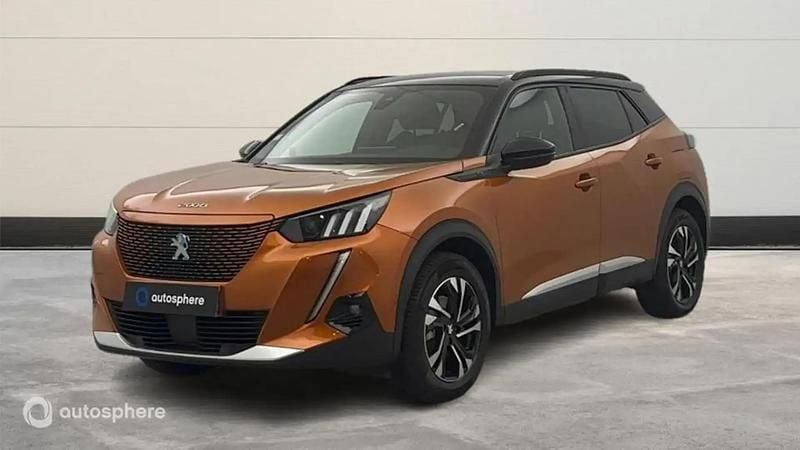 Orange Utilisé 2021 Peugeot e-2008 GT SUV | 18 799 € (Prix juste) - Image 1/4