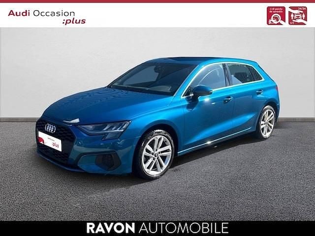 Bleu atoll métallisé Utilisé 2021 Audi A3 Design | 19 790 € (Super prix) - Image 1/4