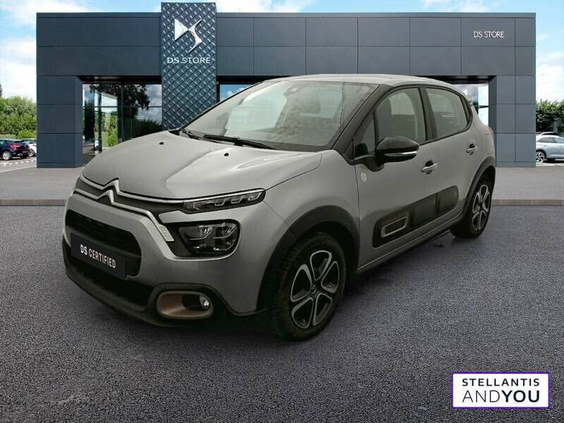 Gris Utilisé 2023 Citroën C3 PureTech Citadine | 12 590 € (Prix juste) - Image 1/4